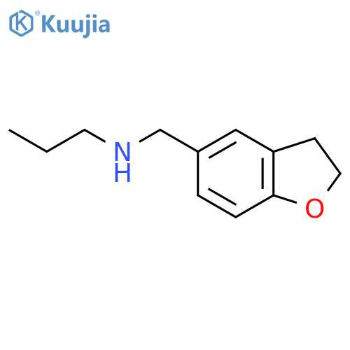 (2,3-Dihydro-1-benzofuran-5-ylmethyl)(propyl)amine structure