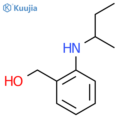 Benzenemethanol, 2-[(1-methylpropyl)amino]- structure