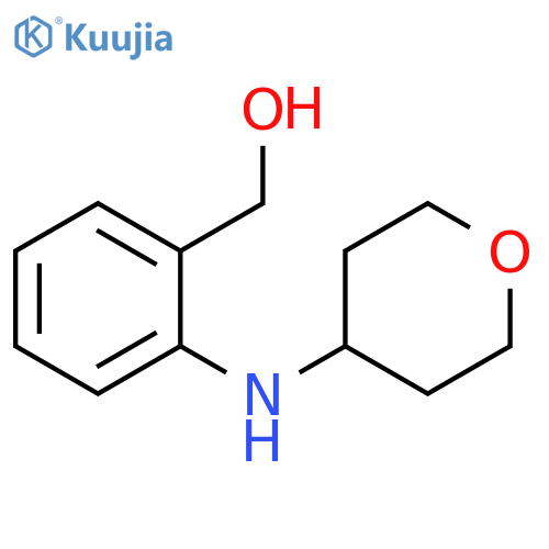 {2-[(oxan-4-yl)amino]phenyl}methanol structure