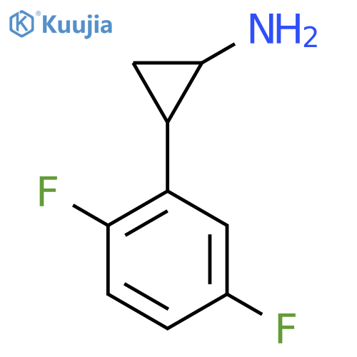 2-(2,5-difluorophenyl)cyclopropan-1-amine structure
