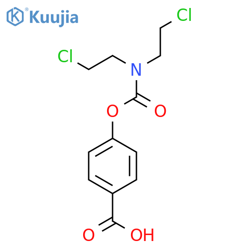 Benzoic acid, 4-[[[bis(2-chloroethyl)amino]carbonyl]oxy]- structure