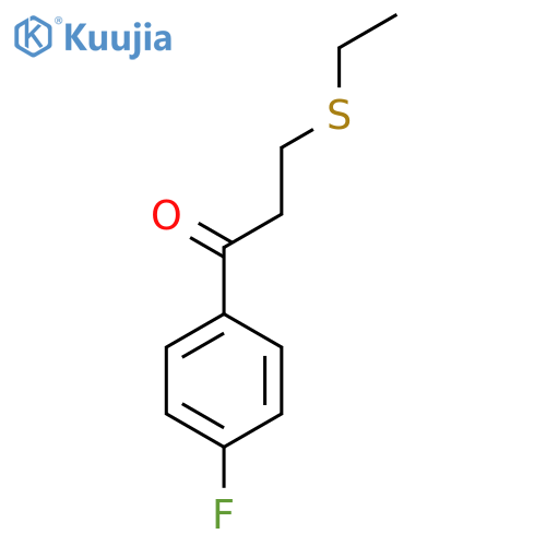 3-(Ethylthio)-1-(4-fluorophenyl)propan-1-one structure