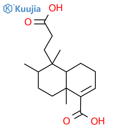 5-(2-Carboxyethyl)-5,6,8a-trimethyl-3,4,4a,6,7,8-hexahydronaphthalene-1-carboxylic acid structure