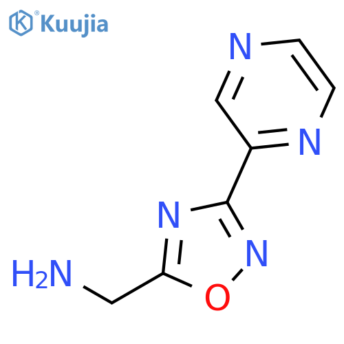 (3-(Pyrazin-2-yl)-1,2,4-oxadiazol-5-yl)methanamine structure