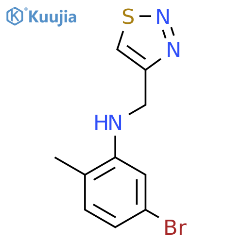 1,2,3-Thiadiazole-4-methanamine, N-(5-bromo-2-methylphenyl)- structure