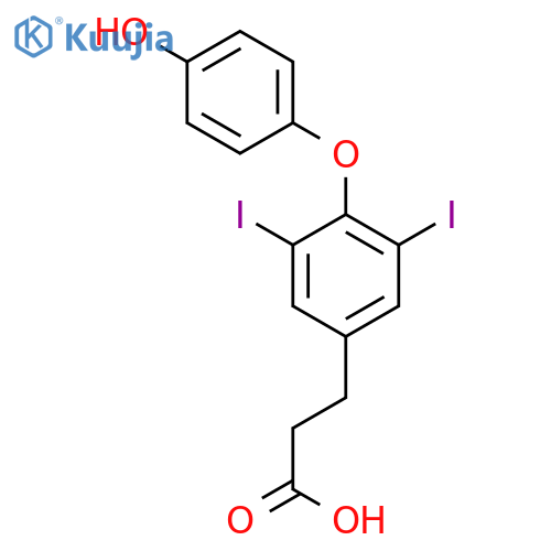 3,5-Diiodothyropropionic acid structure