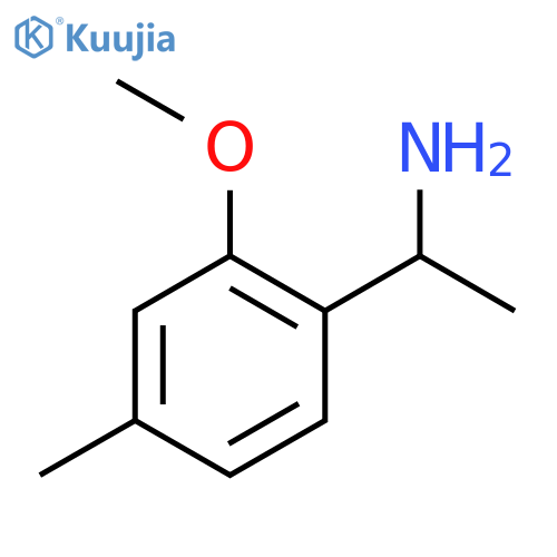 1-(2-methoxy-4-methylphenyl)ethan-1-amine structure