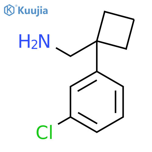 1-(3-Chlorophenyl)-cyclobutanemethanamine structure