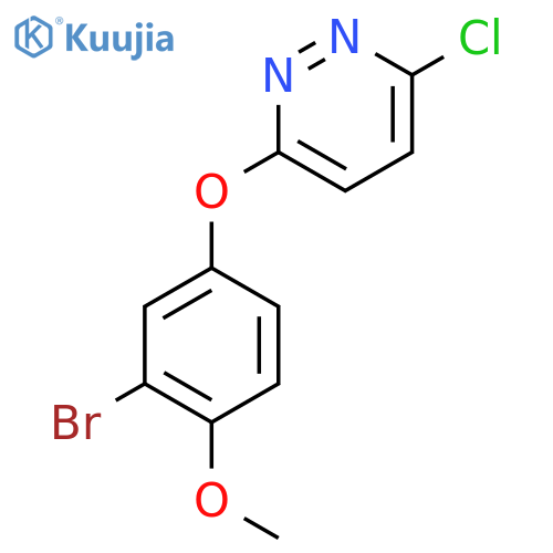 3-(3-Bromo-4-methoxyphenoxy)-6-chloro-pyridazine structure