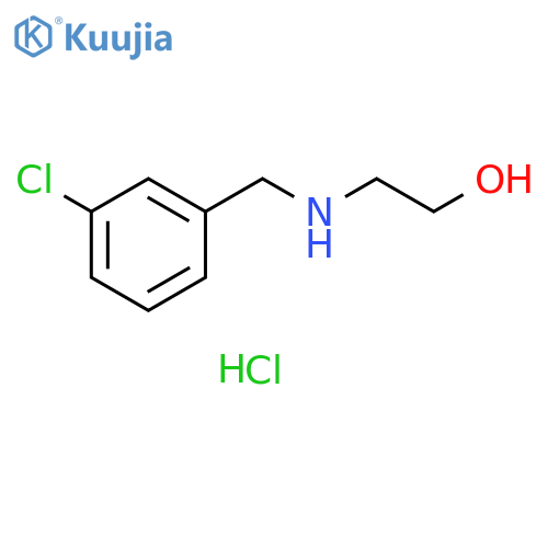 2-{(3-Chlorophenyl)methylamino}ethan-1-ol Hydrochloride structure