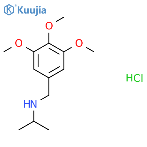 (Propan-2-yl)[(3,4,5-trimethoxyphenyl)methyl]amine hydrochloride structure