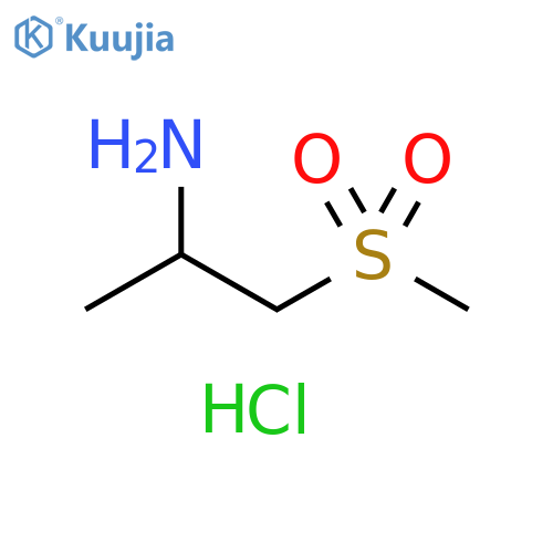 1-methanesulfonylpropan-2-amine hydrochloride structure