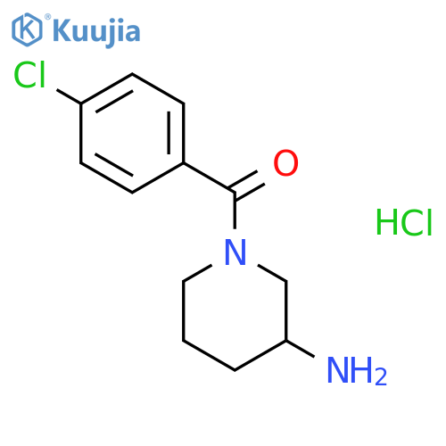 1-(4-Chlorobenzoyl)piperidin-3-amine hydrochloride structure