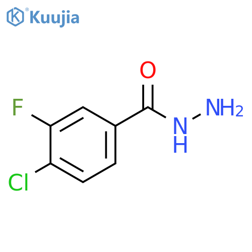 4-chloro-3-fluorobenzohydrazide structure