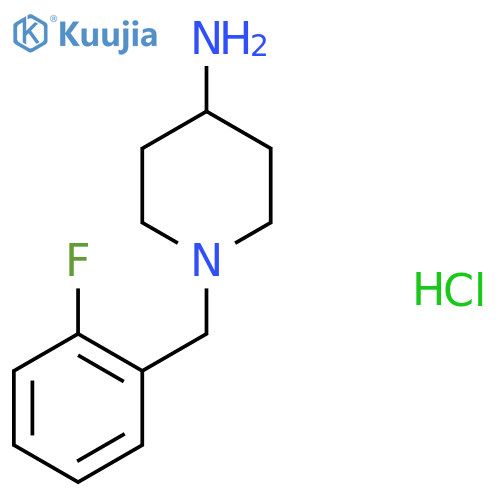 1-(2-Fluorobenzyl)piperidin-4-amine hydrochloride structure