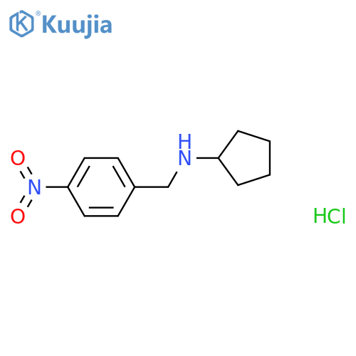 N-(4-nitrobenzyl)cyclopentanamine hydrochloride structure