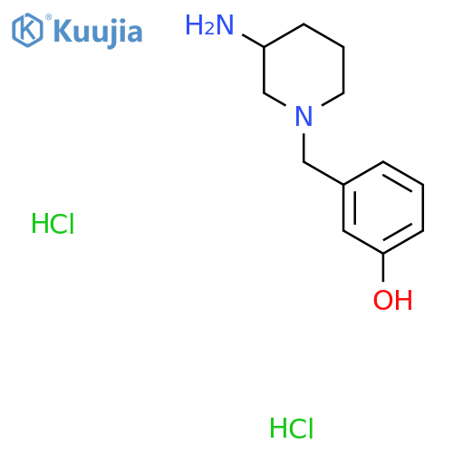 3-[(3-Amino-1-piperidinyl)methyl]phenol dihydrochloride structure