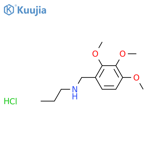 Propyl[(2,3,4-trimethoxyphenyl)methyl]amine hydrochloride structure
