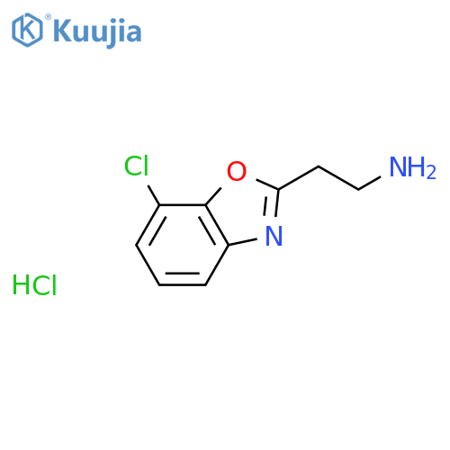 2-(7-Chloro-1,3-benzoxazol-2-yl)ethanamine hydrochloride structure
