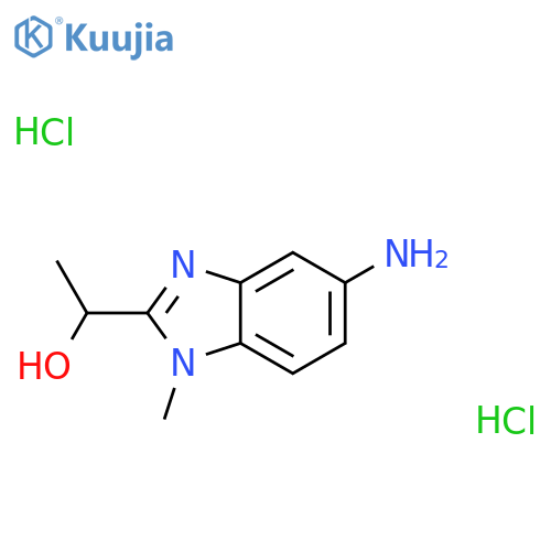 1-(5-amino-1-methyl-1H-benzimidazol-2-yl)ethanol dihydrochloride structure