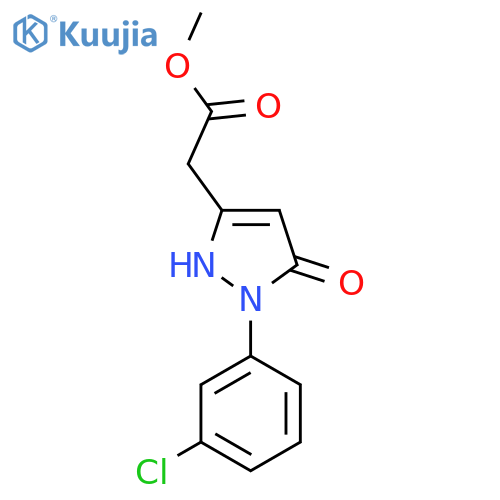 Methyl 1-(3-chlorophenyl)-5-hydroxy-1H-pyrazol-3-ylacetate structure