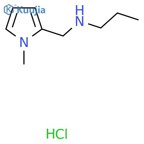 [(1-Methyl-1H-pyrrol-2-yl)methyl](propyl)amine hydrochloride structure