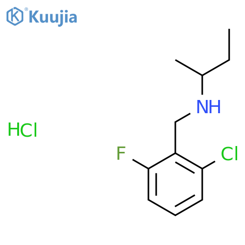 (Butan-2-yl)[(2-chloro-6-fluorophenyl)methyl]amine hydrochloride structure