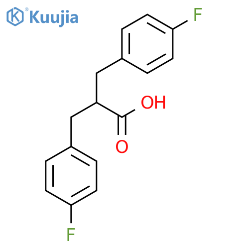 2-(4-Fluorobenzyl)-3-(4-fluorophenyl)propanoic acid structure