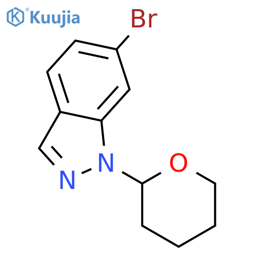 6-bromo-1-(oxan-2-yl)-1H-indazole structure