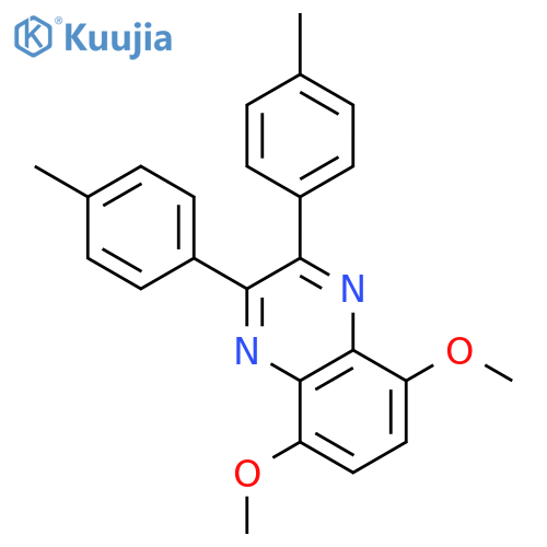 QUINOXALINE, 5,8-DIMETHOXY-2,3-BIS(4-METHYLPHENYL)- structure