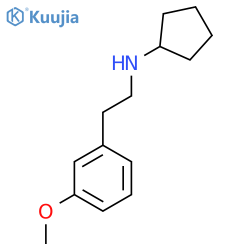 N-[2-(3-Methoxyphenyl)ethyl]cyclopentanamine structure