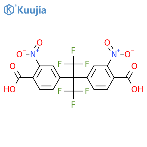Benzoic acid,4,4'-[2,2,2-trifluoro-1-(trifluoromethyl)ethylidene]bis[2-nitro- (9CI) structure