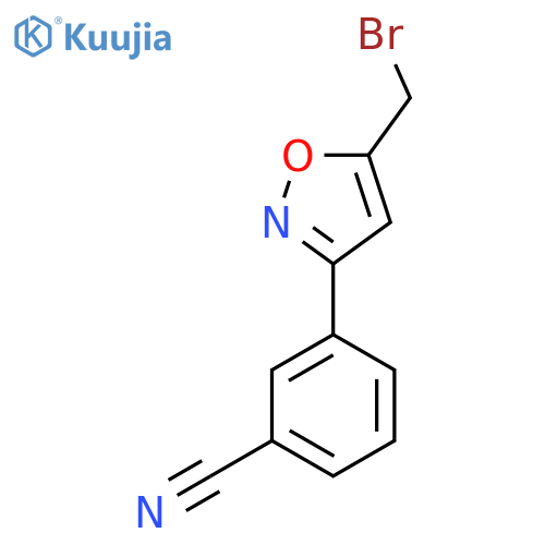 3-(5-Bromomethyl-isoxazol-3-yl)-benzonitrile structure