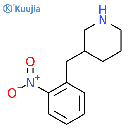 3-(2-nitrophenyl)methylpiperidine structure