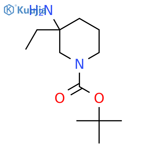 Tert-Butyl 3-Amino-3-ethylpiperidine-1-carboxylate structure