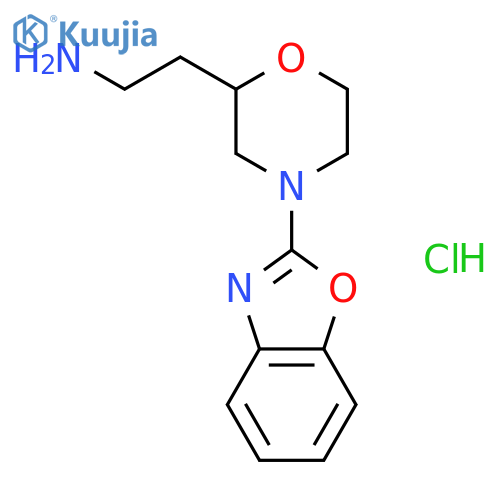 2-[4-(1,3-Benzoxazol-2-yl)morpholin-2-yl]-ethanamine hydrochloride structure