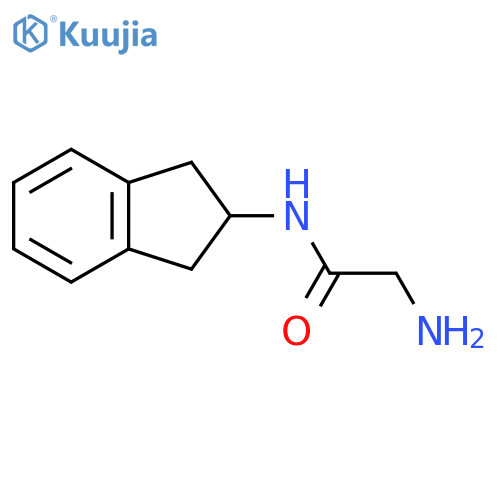 2-amino-N-(2,3-dihydro-1H-inden-2-yl)acetamide structure