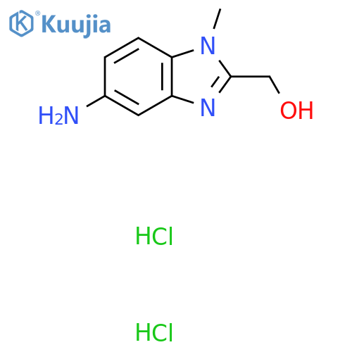 (5-Amino-1-methyl-1h-benzoimidazol-2-yl)-methanol dihydrochloride structure