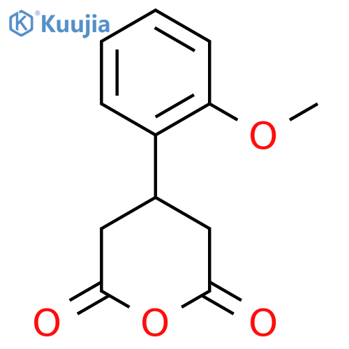 4-(2-methoxyphenyl)oxane-2,6-dione structure