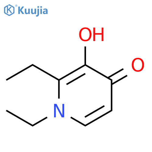 1,2-diethyl-3-hydroxy-1,4-dihydropyridin-4-one structure