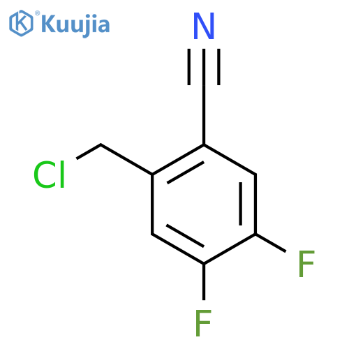 2-Cyano-4,5-difluorobenzyl chloride structure