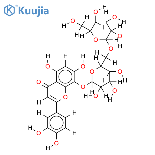 8-O-Gentiobioside-3',4',5,7,8-Pentahydroxyflavone structure