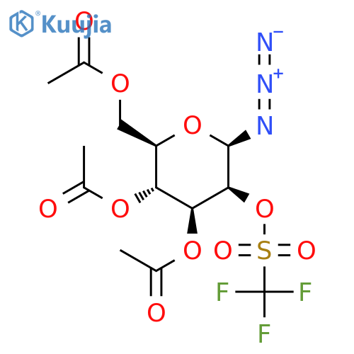 3,4,6-Tri-O-acetyl-2-O-trifluoromethanesulfonyl-b-D-mannopyranosyl azide structure