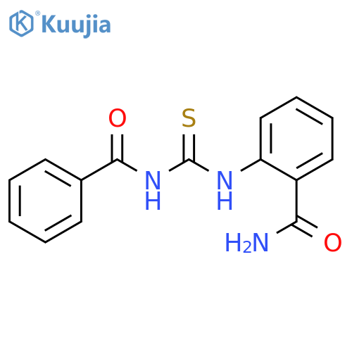Benzamide, N-[[[2-(aminocarbonyl)phenyl]amino]thioxomethyl]- structure