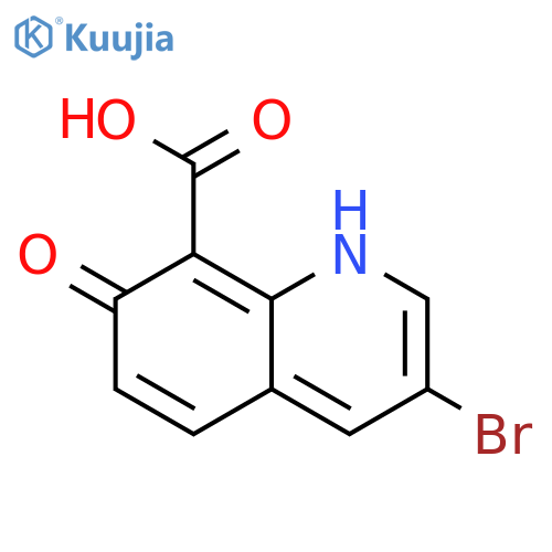 3-bromo-7-hydroxy-8-Quinolinecarboxylic acid structure