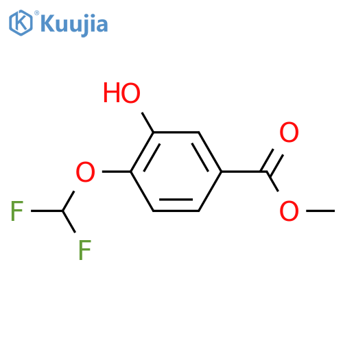 Methyl 4-(difluoroMethoxy)-3-hydroxybenzoate structure
