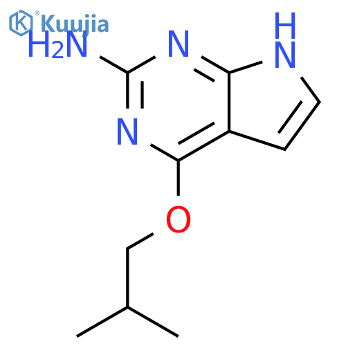 7H-Pyrrolo[2,3-d]pyrimidin-2-amine, 4-(2-methylpropoxy)- structure