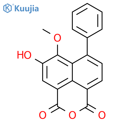5-hydroxy-6-methoxy-7-phenylbenzo[de]isochromene-1,3-dione structure