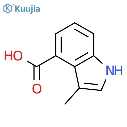 3-Methyl-1H-indole-4-carboxylic acid structure