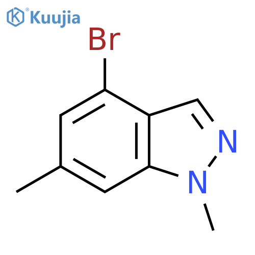 4-Bromo-1,6-dimethyl-1H-indazole structure